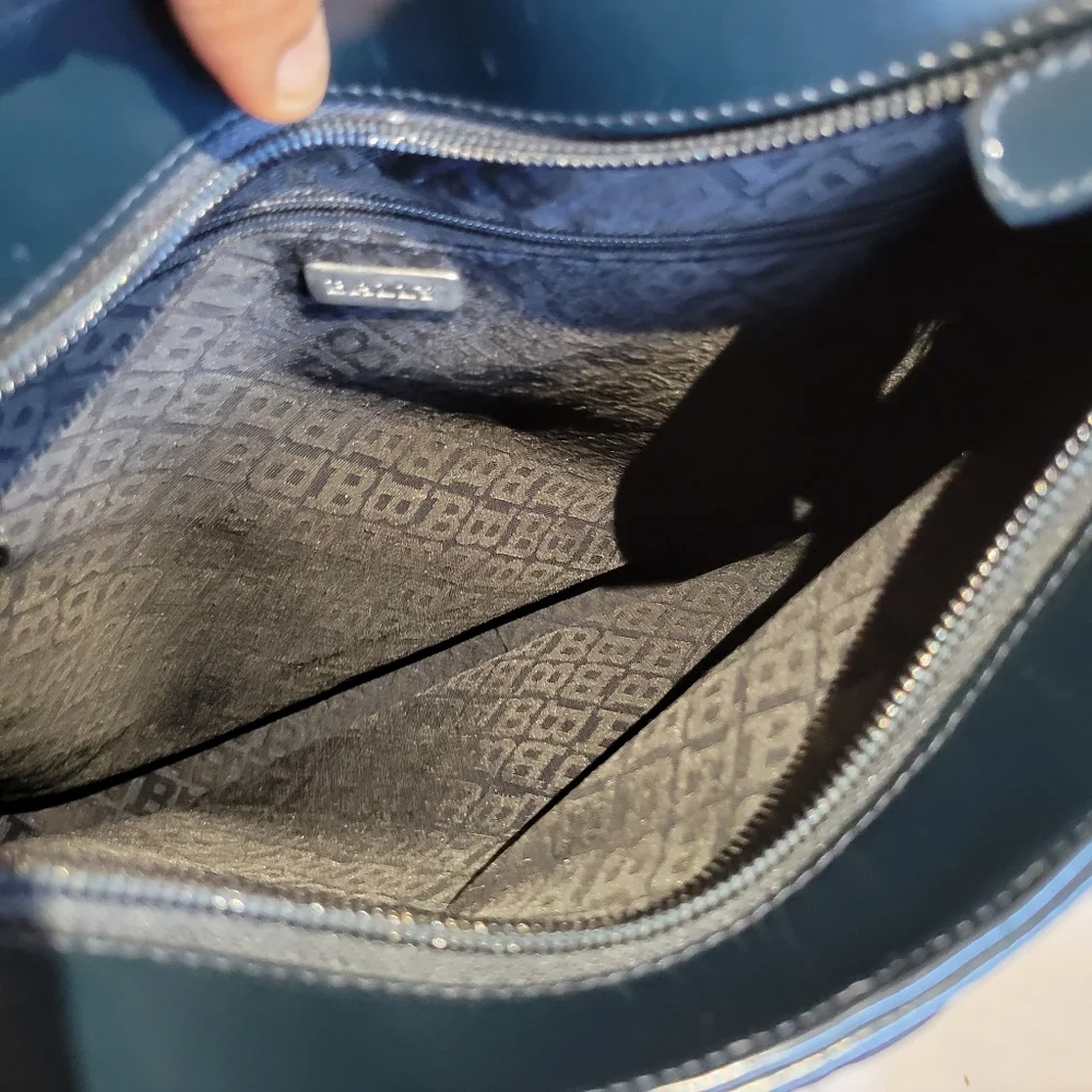 Bally Quilted Fabric Shoulder Bag - Picture 10 of 11